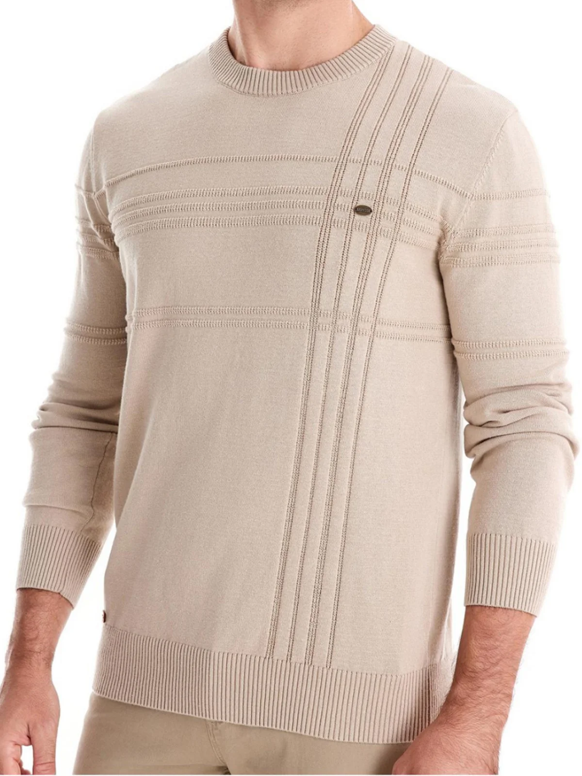 

Мужской повседневный вязаный свитер с длинным рукавом, модный городской стиль, молодежный, осенний, комфортный крой