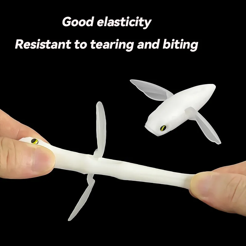 Famonster 6.5g/55mm Fishing Lure Sea Flying Fish Soft Bait Tuna Trolling Bird Shaped Teaser For Fishing wing Tackle