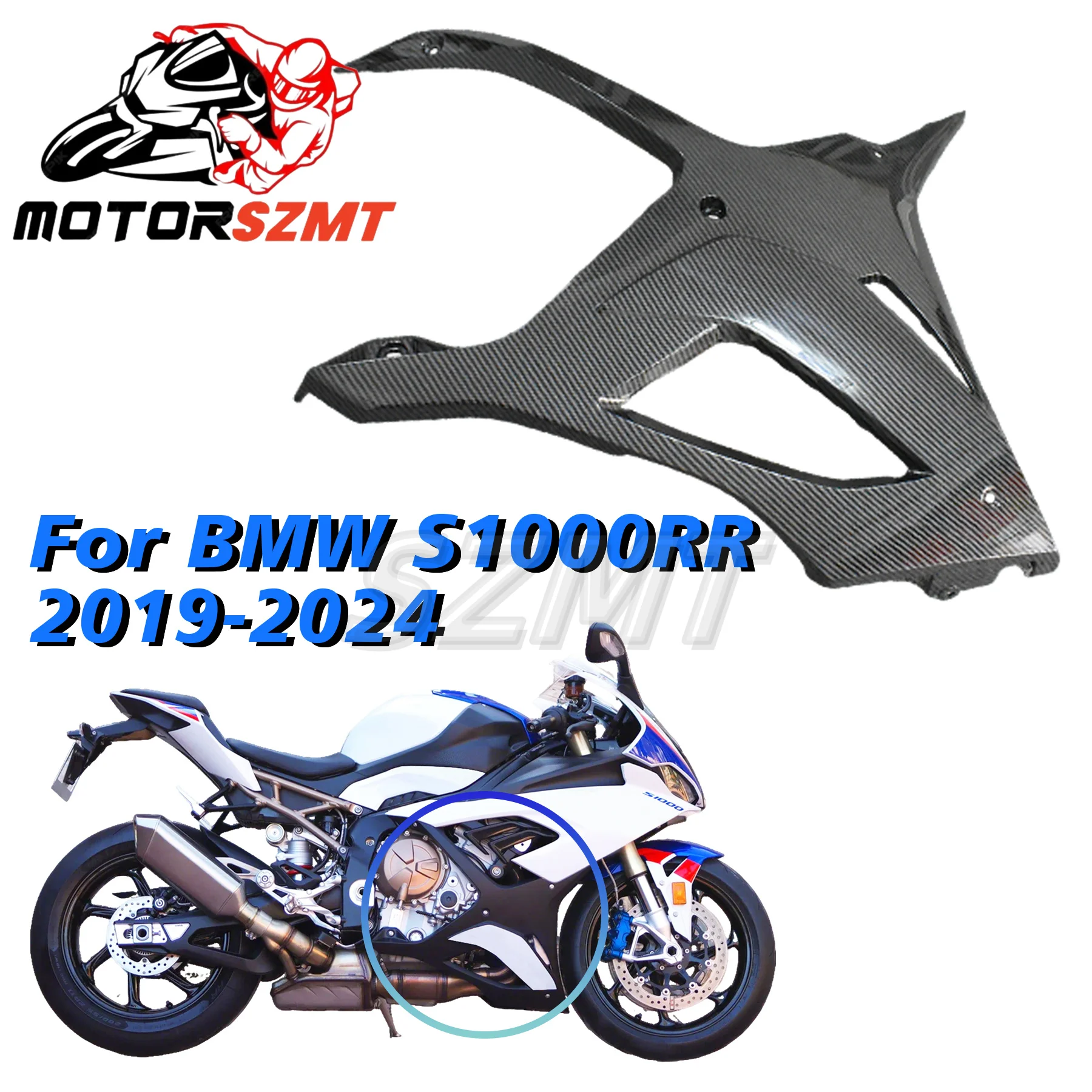 Suitable for BMW S1000RR 2023 2024 Motorcycle Modification ABS Carbon painted Lower Fairing Belly Pan Side Panel