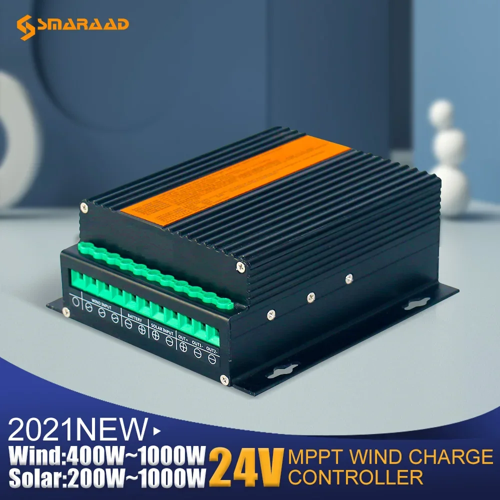 

1000W Wind Solar Hybrid MPPT Charge Controller 12V 24V 48V Regulator for Wind Generator PV Match Lithium Battery LED Display