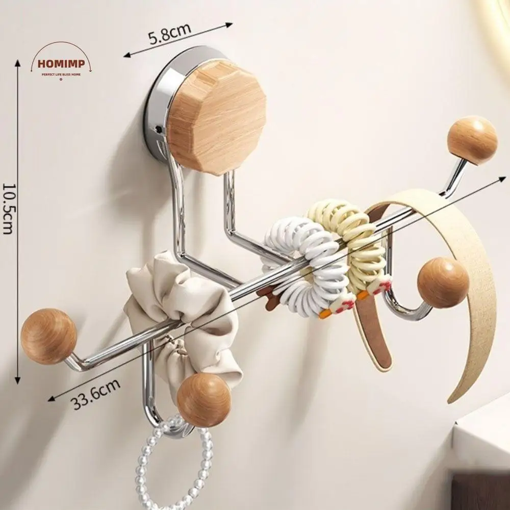

Suction Cup Headband Storage Rack Wall-mounted Strong Load-bearing Door Rear Hooks Decorative Space Saving Clothes Coat Hooks