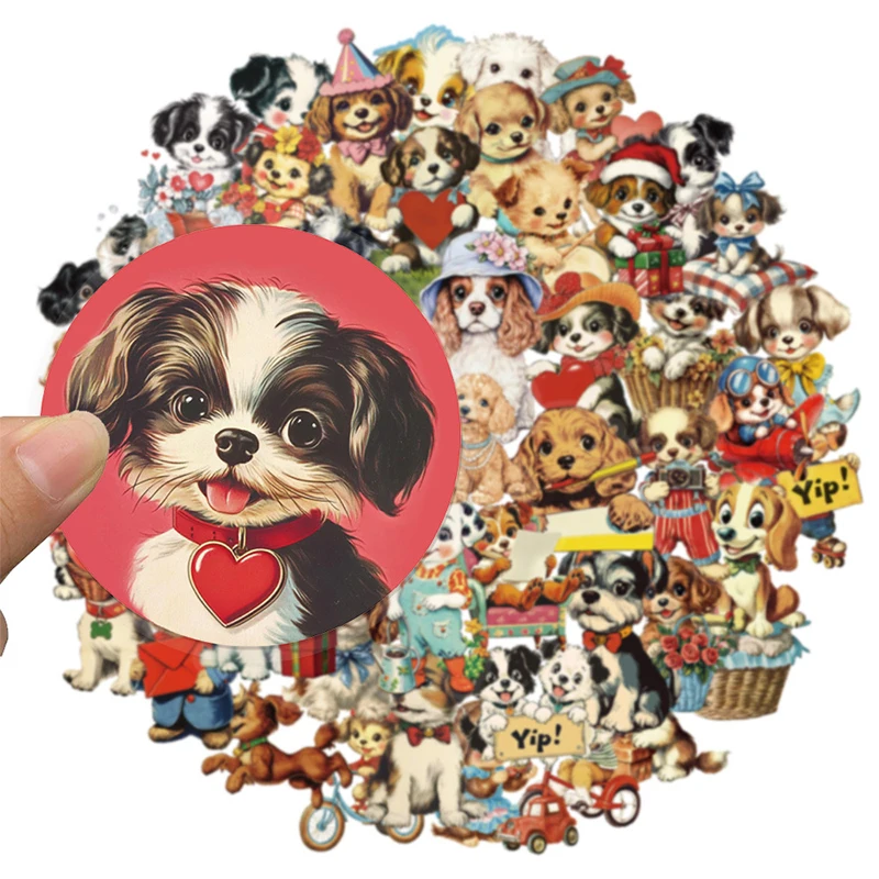 50PCS Funny Dog Sti… - image