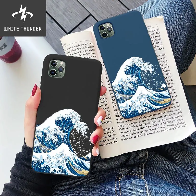 The Big Wave Of Kanagawa Phone Cover For Iphone X XS XR Soft Funda Case For IPhone 13 12 11 Pro MAX 6 7 8 Plus SE2020 Magic Surf