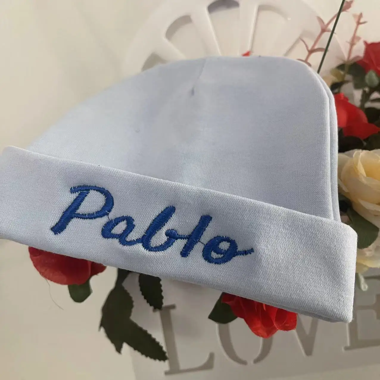 

Embroidered Personalised Baby Hat Baby Shower Gifts Newborn Hat Custom Any Name Infant Toddler Hat New Baby Hospital Hat Beanie