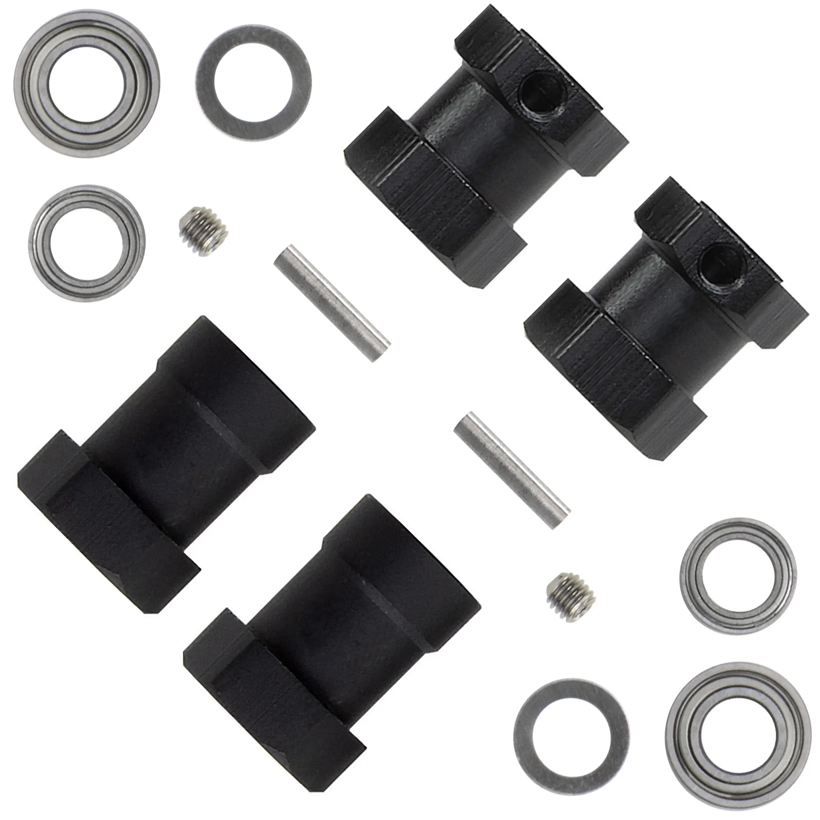 

CW-01 12mm Alu Hex Adapter Wheels Rims Combinert for Tamiya CW01 Midnight Pumpkin Monster Beetle WR02 Wild Willy 2 Upgrade