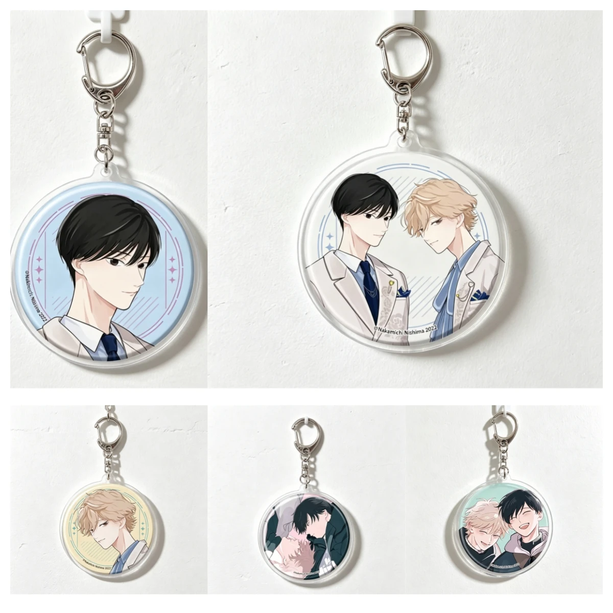 Aiou Futari Kazuki Keigo 6cm Acrylic Keychain BL Manga Anime Itabag Pendant Keyring Bag Charms Decoration Gifts Brand New