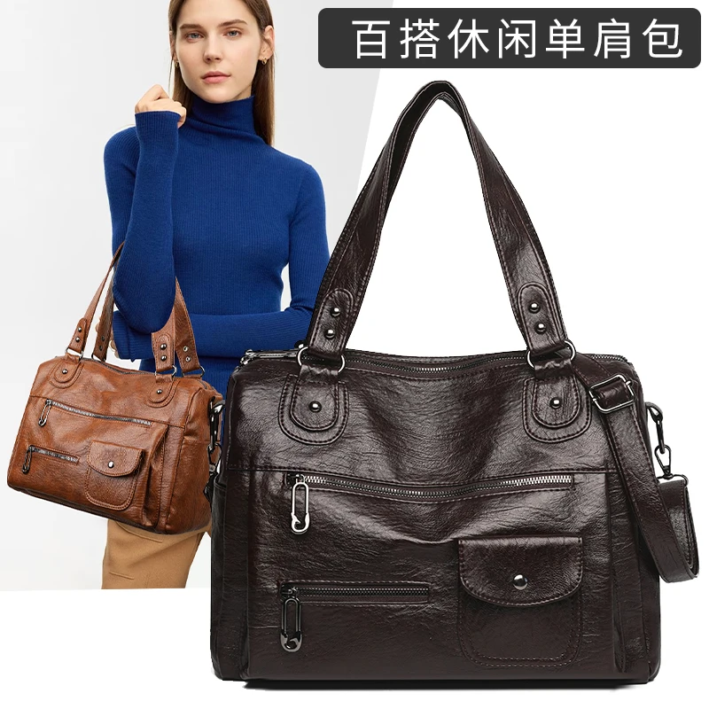 

Personalized solid color exquisite women's crossbody bag, women's fashionable, casual, retro bag сумка женская SAC