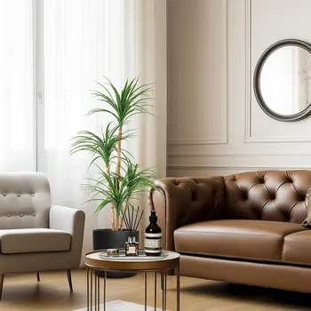 模擬龍血樹,逼真假龍血樹,高大的龍血樹室內裝飾植物,可調整高度的模擬樹 10 最佳銷售 室內植物 - №2