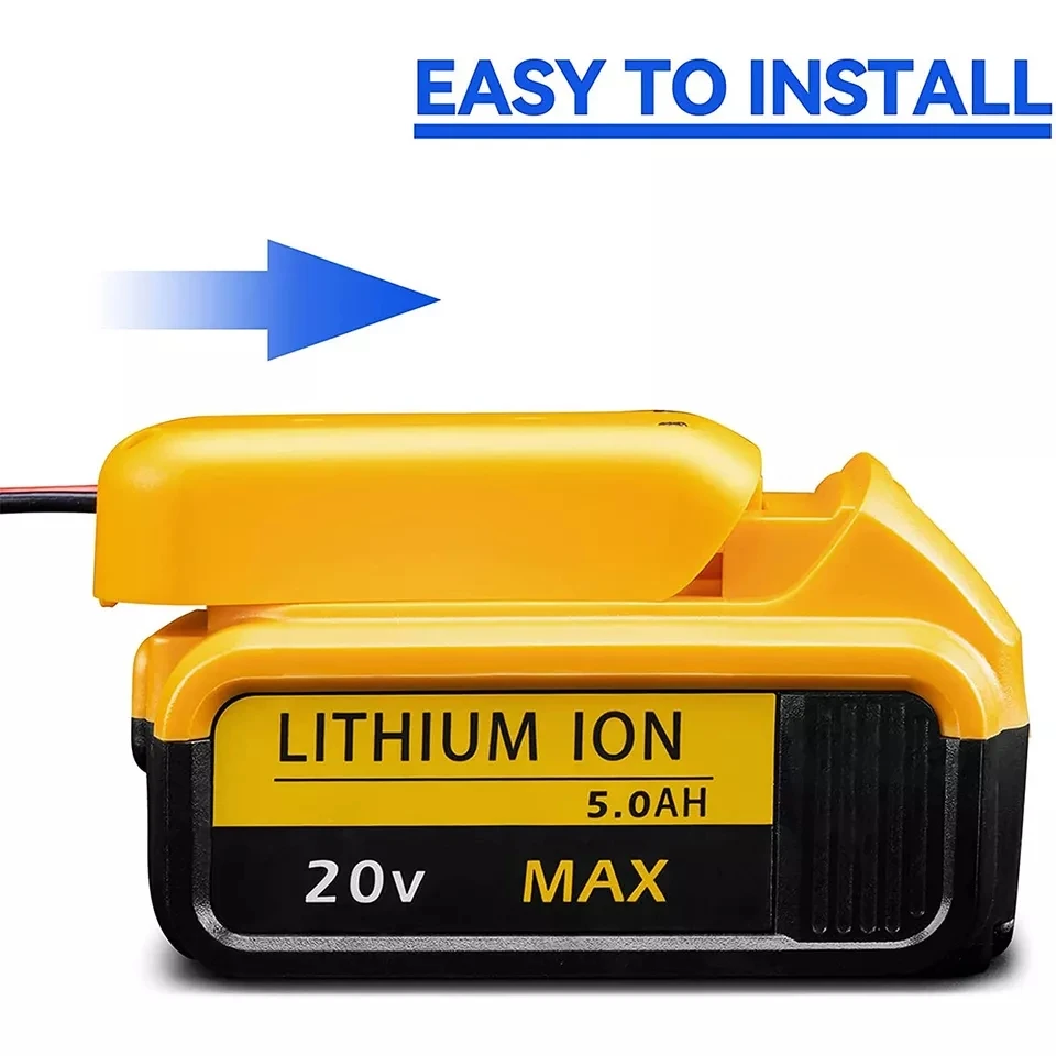 Auto-Notstrom-DIY-Adapter, 30A-Sicherung, Zündgerät, Starthilfe für Dewalt 18V Li-Ionen-Akku – Detail 5