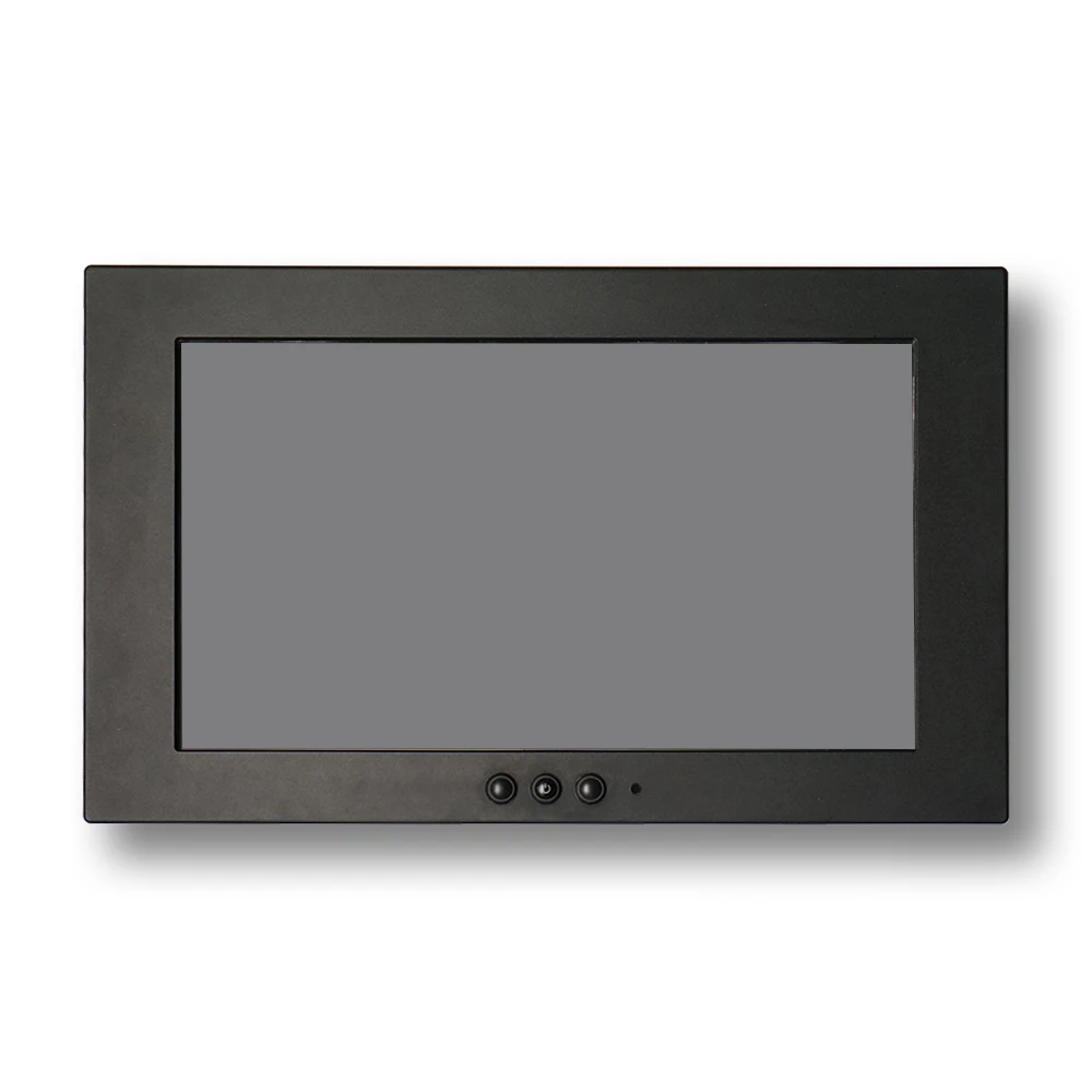 8-36V 1000 nit 18.5 inch touchmonitor full IP67 waterproof CCTV av monitor with mirror image function