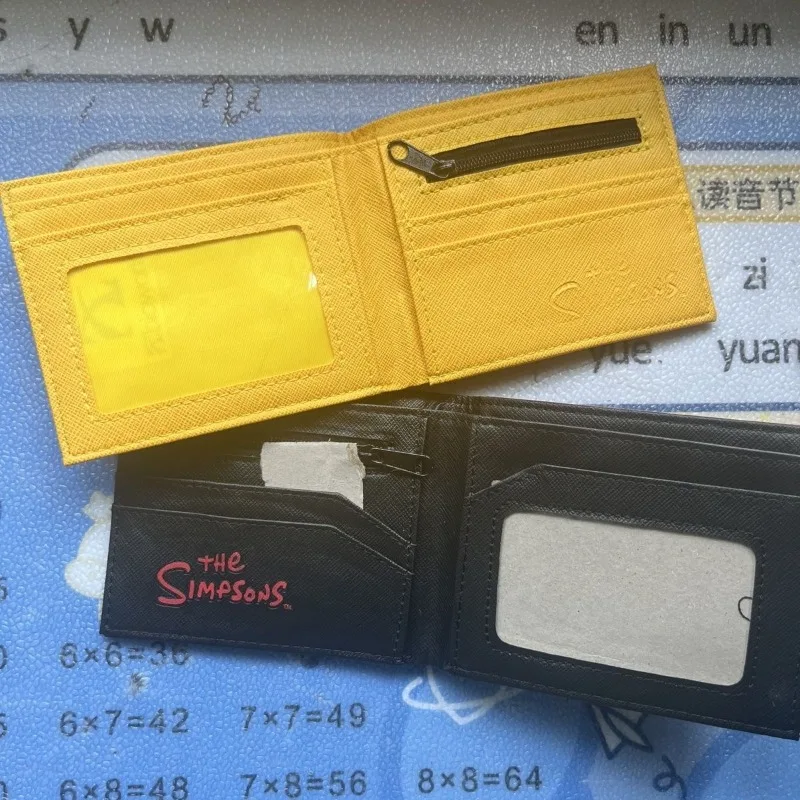 The Simpsons Homer J Marge Bart Lisa Creative Cute Folding Coin Purse Animation Peripheral Cartoon Student Short Card Bag Wallet view 6