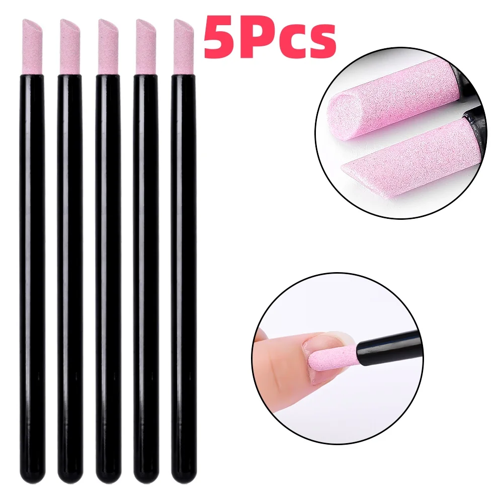 5 قطعة/المجموعة مسمار الفن الكوارتز تلميع القلم مزيل بشرة الأظافر انتهازي المهنية الرعاية البولندية عصا مانيكير ملف الملحقات أداة
