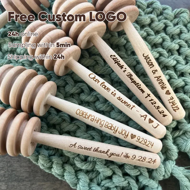 10 قطعة شحن شخصية خشبية العسل تراجع العصي النحل 10 سنتيمتر الخشب العسل ملعقة مخصصة محفورة اسم تاريخ ملعقة لحفل الزفاف هدية #1