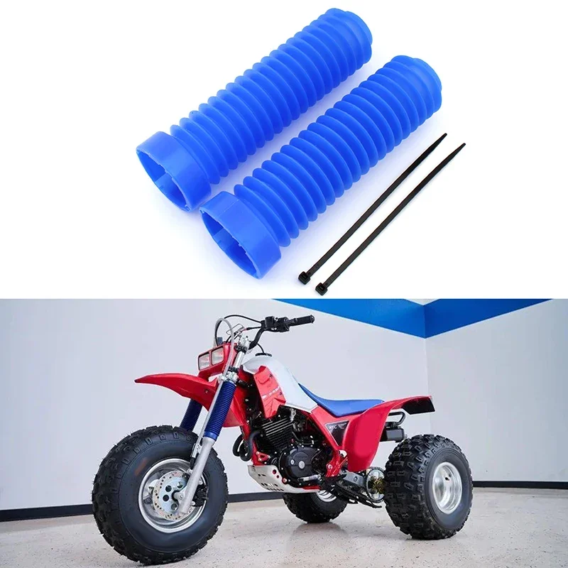 Left Right Rubber Front Fork Shock Boot Dust Cover Protection for Honda ATC 250R 1983 1984 1985 1986 Motorcycle Accessories