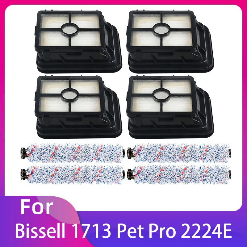 For Bissell Crosswave 1713 Pet Pro 2224E Cordless 2582E Series 1866 1868 1934 1926 Motor Filter Main Brush Roll Bar For Cleaner