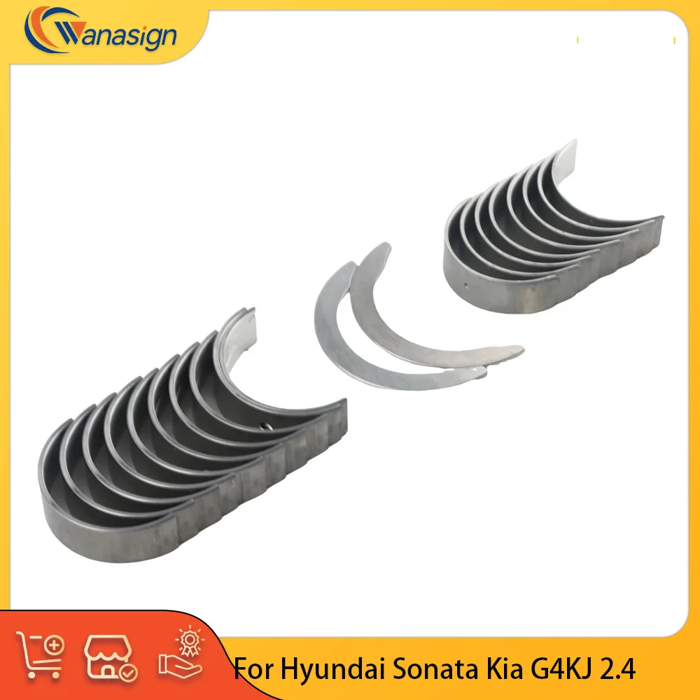 Engine Parts Main Connecting Rod Bearings Thrust Washers Set Fit 2.4 L L4 Gas G4KJ For Hyundai Kia G4KJ