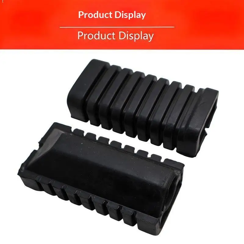 Motorcycle Footrests - A Pair Of Rubber Anti-slip Footrest Covers For WY125 - Universal Size Suitable For Street Bikes 1PC