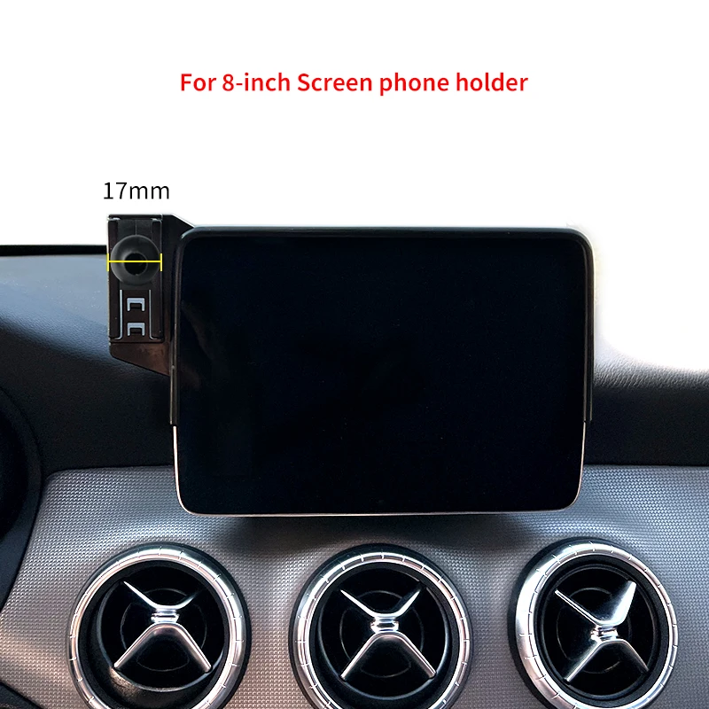 For Mercedes-Benz Car Mobile Phone Holder A B Class W242 W246 2013-2019 GLA CLA Screen Fixed Wireless Charger Cell Phone Holder