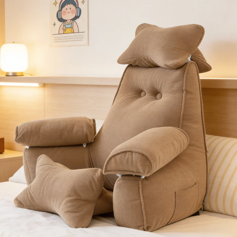 Home bedside soft bag waist pillow tatami elderly bed backrest
