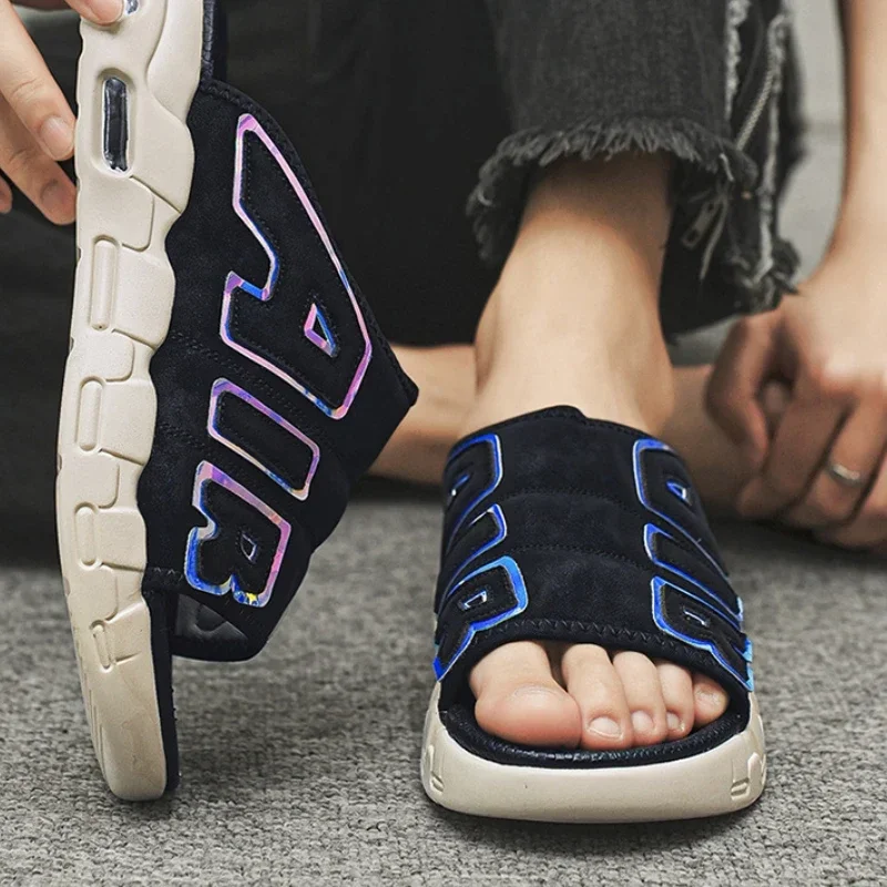 Men's Slippers Air Cushion Design Sandals Summer New PVC Soft Non-slip Men's Sports Slippers for Men Flip Flops Sandalias Hombre image 6