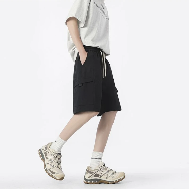 

New American Style Straight Leg Cargo Shorts for Men Loose Fit Lightweight Summer Cooling Casual Athletic Wear Comfortable