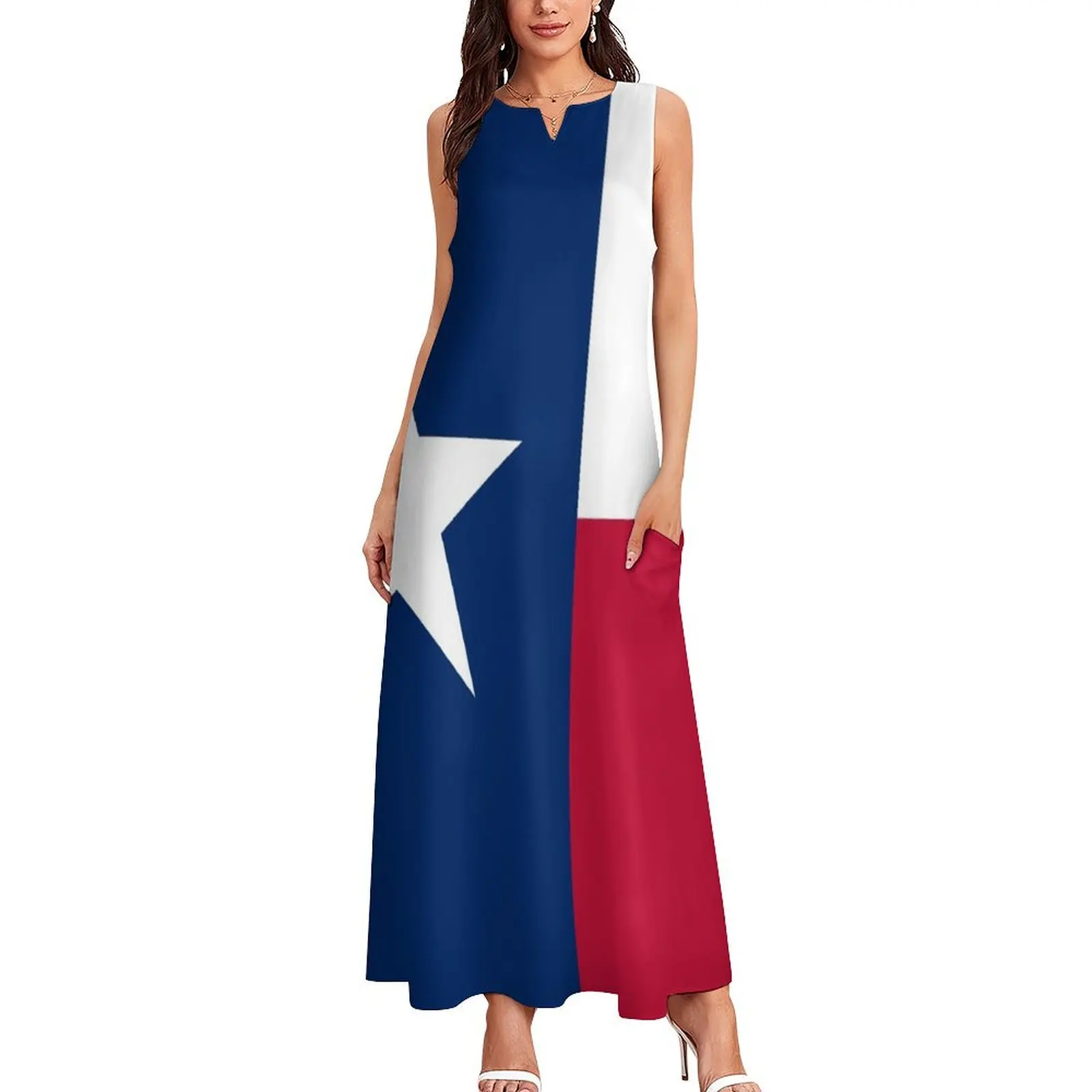 Flag of Texas - Texan Flag Long Dress festival outfit women dresses for woman