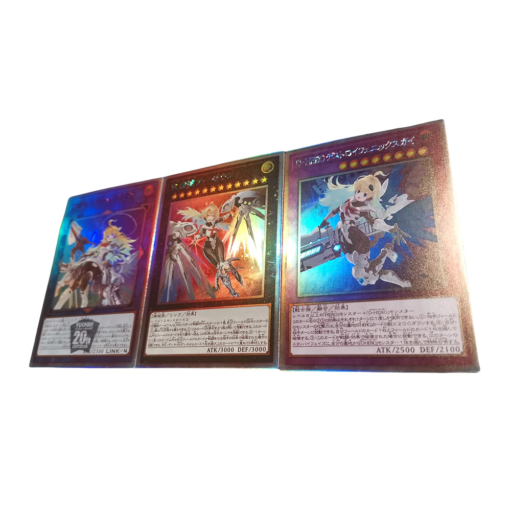 Anime Yu-Gi-Oh DIY ACG Lanai Black Luster Soldier Boys Battle Game Toys Collectible Cards Christmas Birthday Gift Board Game