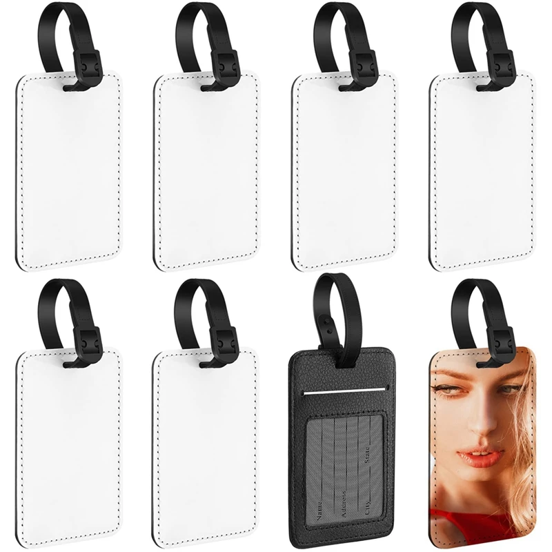 Sublimation Luggage Tags Blank Suitcase Tags Heat Transfer Bag Tags Business ID Card Holder