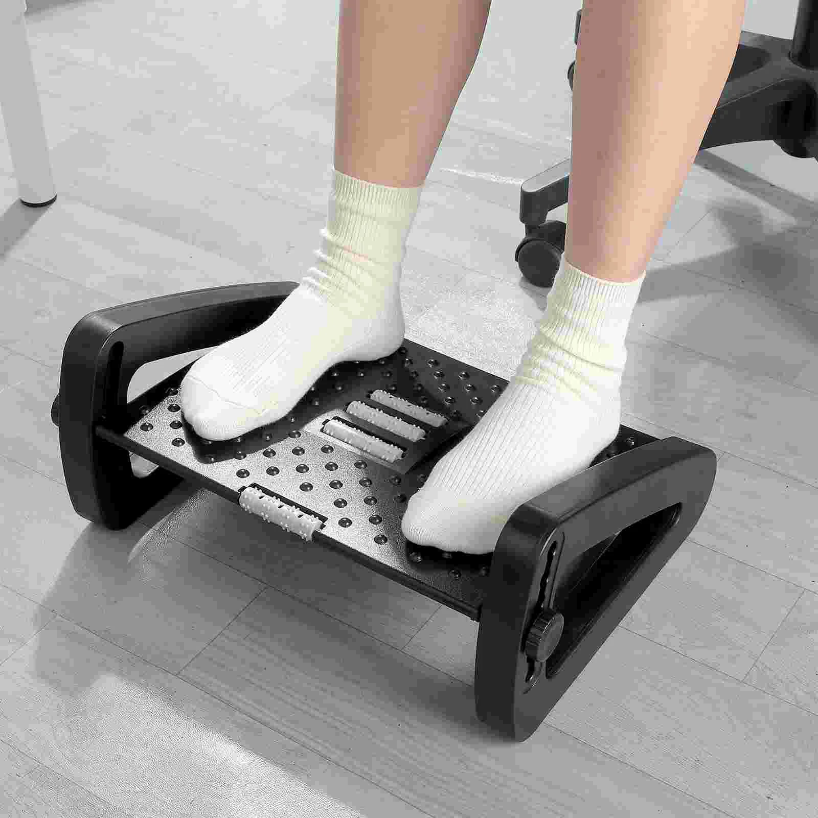 Footrest Stool For Desk Ergonomic Footstool Footsteps Under Office Use Home Roller Pp