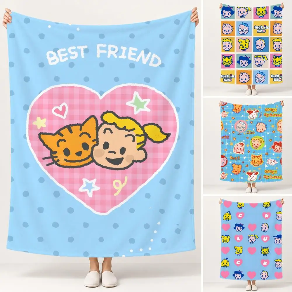 Brand Osamugoods Throw Soft Plush Flannel Pet Blanket, Home Decor Cover for Sofa, Bed, Trip & Picnic