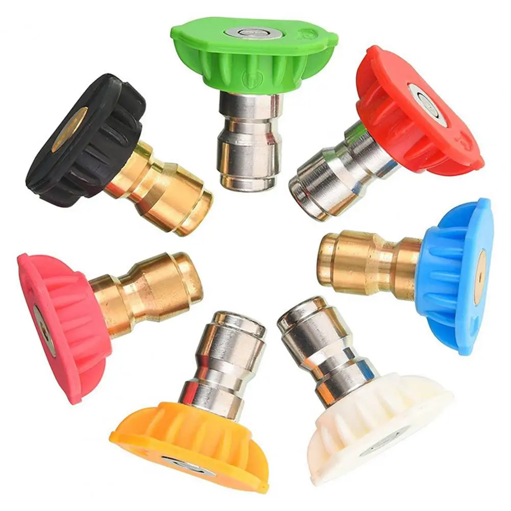 

Rust-proof Pressure Washer Nozzles High Power Pressure Washer Tips Set with Nozzle Holder Quick Change 4000 Psi for Efficient