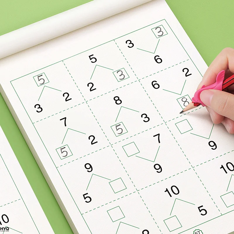 Kids Math Handwritten Copybook: Addition & Subtraction Within 10/20