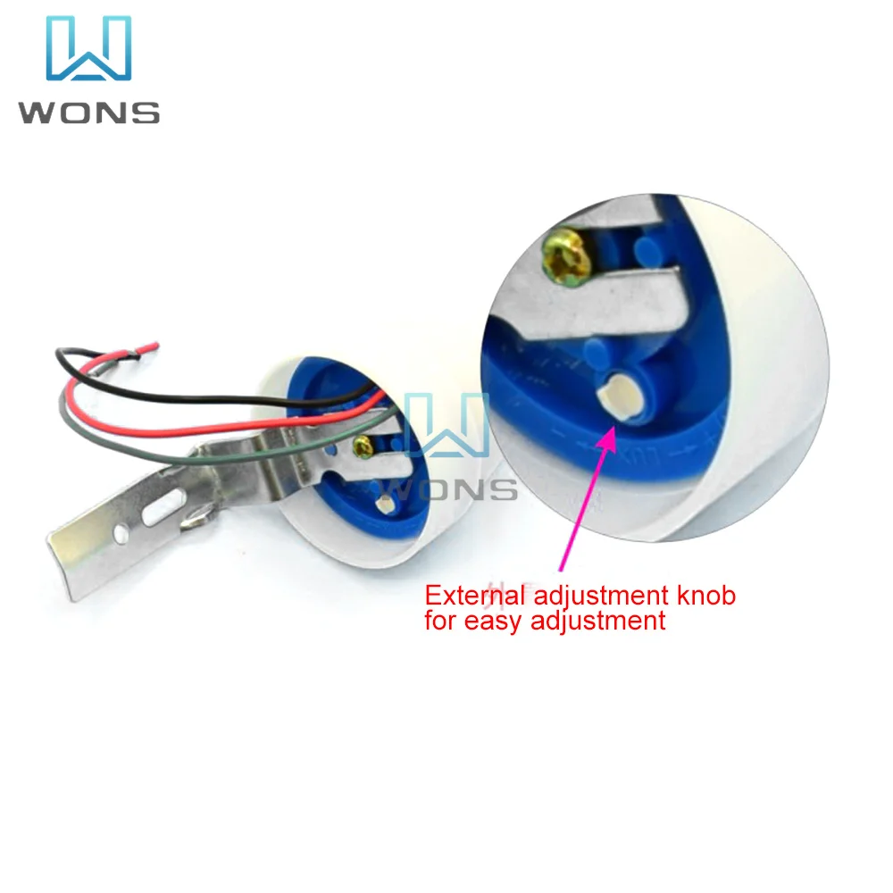 AS-22 220V 10A Waterproof Sensitive Auto Photo Switch On/Off Photocell Street LED Light Sensor Switch Photosensitive Adjustable