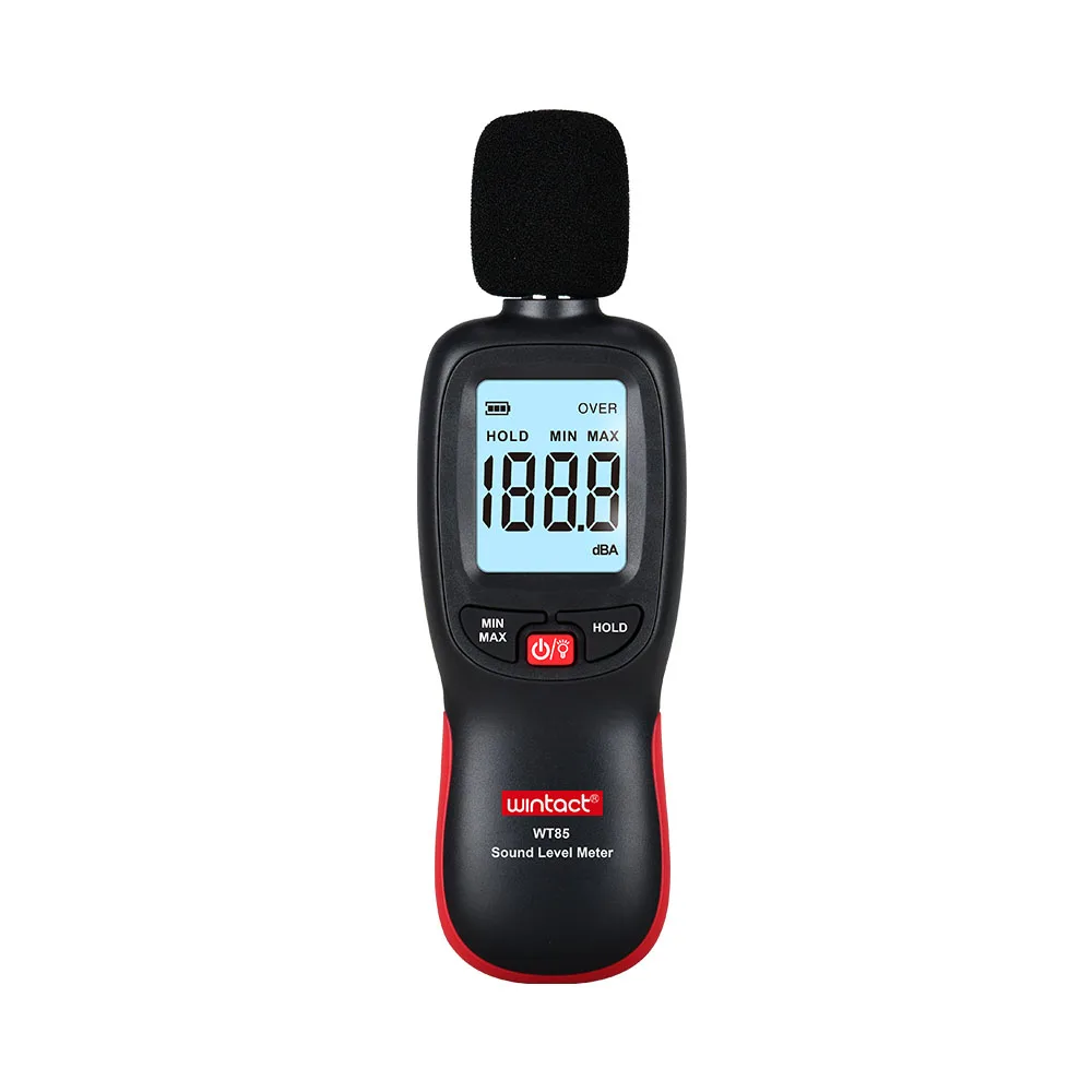 Wintact 0.1dB Sound Level Meter 30-130dBA Bluetooth Decibels Sonometros Digital LCD Noise Audio Level Tester Data Hold Backlight