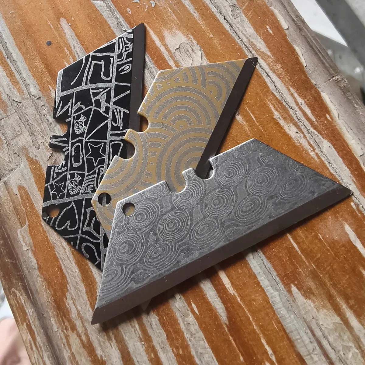 420J High Carbon Steel Rust-Proof High-Hardness Heat Treatment SK4 Blade 10 Pcs