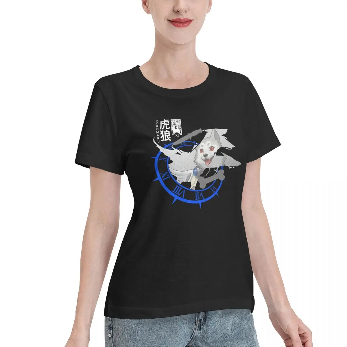 All Body Type Koromaru - Persona Women's T-shirt Solid Color Wear Resistant Top