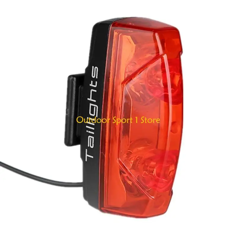 A0KA Rear Bike Tail Light Micro Lights Rear Cycling Safety Flashlight