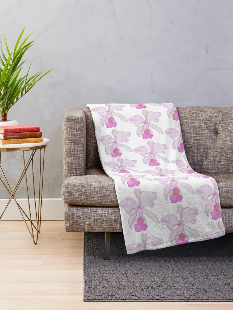 Orchid no1 Throw Blanket Cute Blanket Soft Blanket