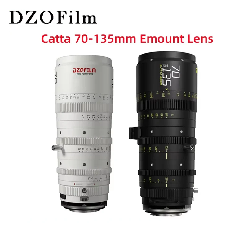 DZOFilm Catta 70-135mm T2.9 E-Mount 16-blade Cine Zoom Lens Photographer Camera Lens for Film Shooting Black and White