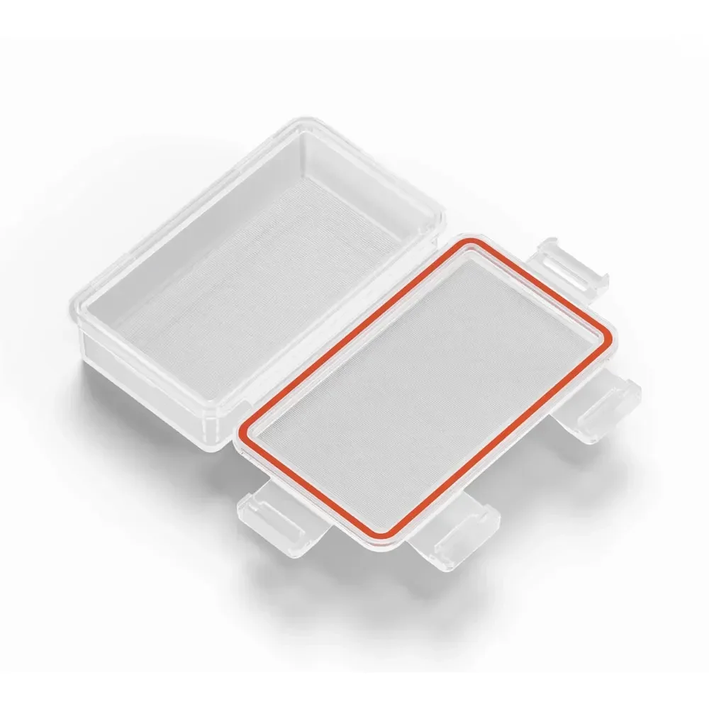 Soshine 5PC 18650 2 Slots Waterproof Battery Case with Clip White Hard Plastic Waterproof Boxes Battery Storage Holder Container