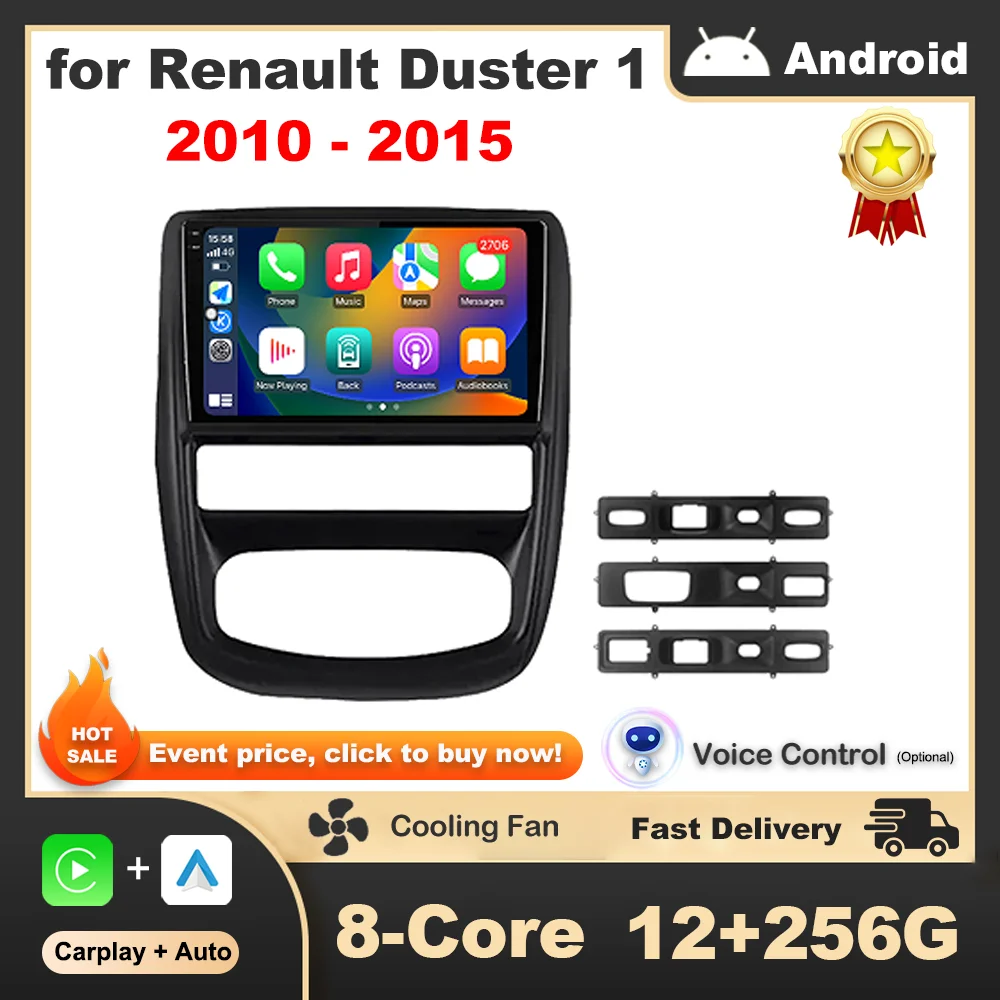 

Car Radio Multimedia 9 inch for Renault Duster 1 2010 - 2015 Android Intelligent System Video Player GPS Navi Auto Tools WiFi+4G