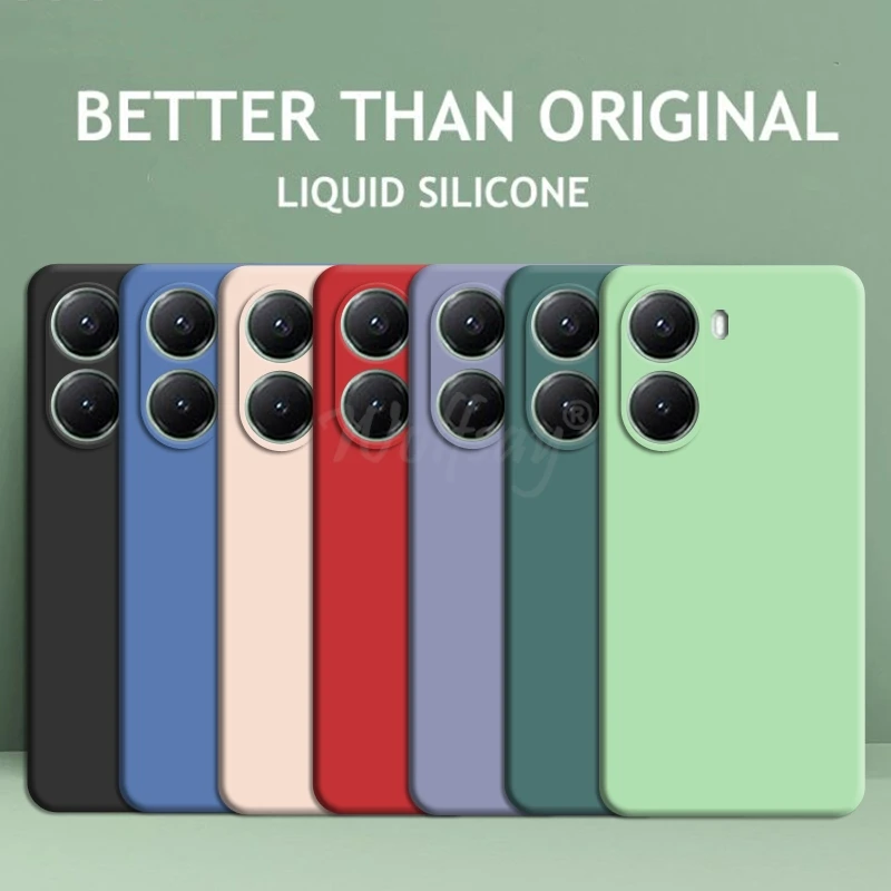 Xiaomi POCO X7 Pro 케이스 액체 실리콘 일반 고무 TPU 보호 케이스 POCO X7 Pro 커버 TPU 전화 커...