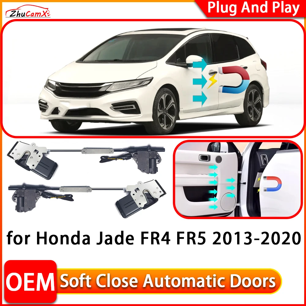 

ZhuCamX for Honda Jade FR4 FR5 2013-2020 Car Automatic Electric Soft Close Door Closer Power Closing Door Comfort Closing System