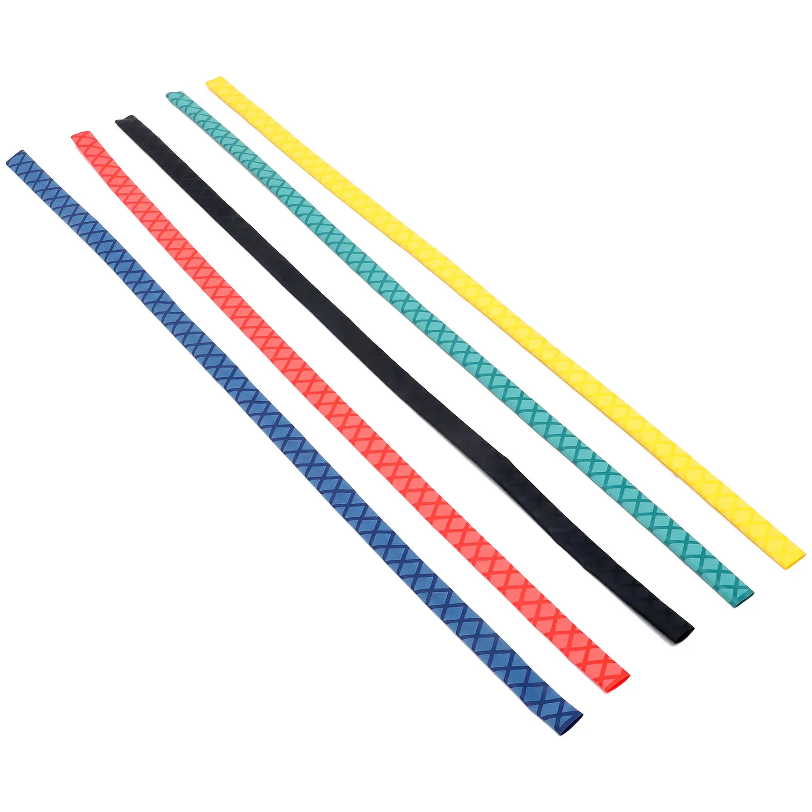 

5pcs Anti Handle Cover 18mm Black Red Yellow Green Shrink Sleeve Fishing Rod Drumstick Protective Wrap Lightweight