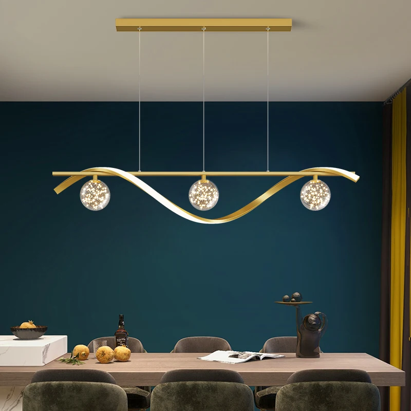 Modern dining room lamparas decoracion Pendant lamp moderno smart Pendant lights decoration salon Chandeliers for dining room