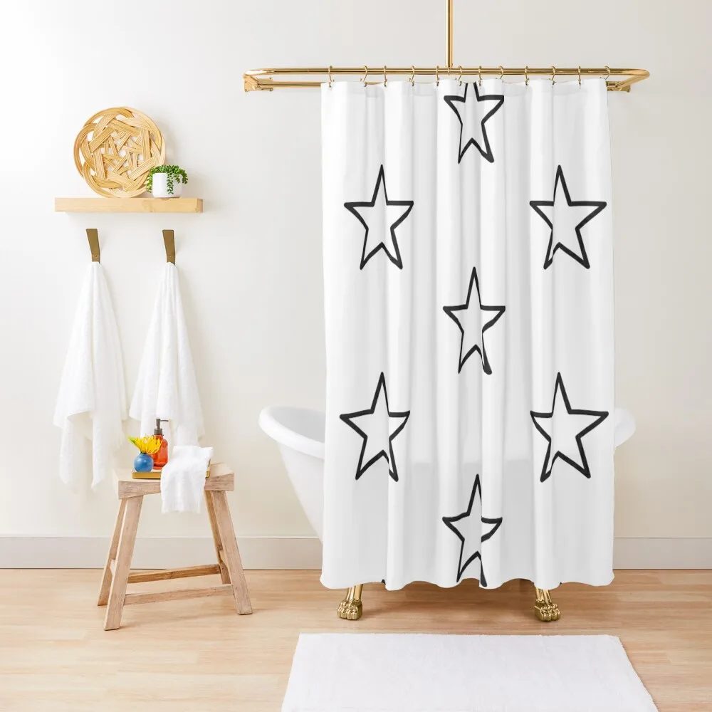 

Star shape Shower Curtain Bathroom Accessory Elegant Bathroom Waterproof Bathroom Shower Anime Shower Curtain