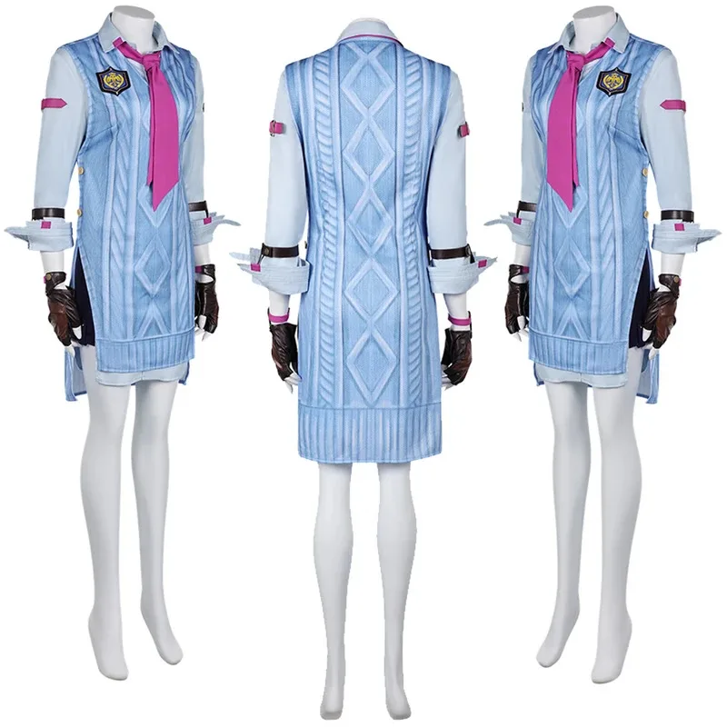 

2025 yiyi Asuka Kazama, женские перчатки для косплея, наряды, аниме, игра Tekken8, маскировочный костюм, жилет, галстук, женская ролевая игра, вечеринка на Хэллоуин