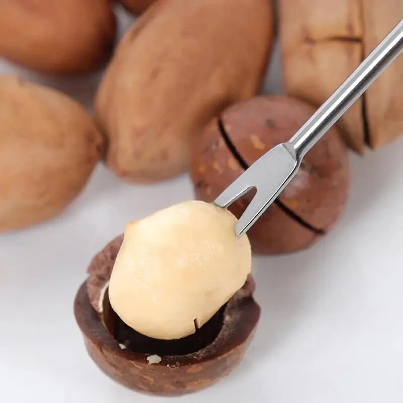 

5Pcs Seafood Lobster Crab Needle 17cm Stainless Steel Multi-Function Double Head Walnut Needle Fruit Fork Kitchen Gadget