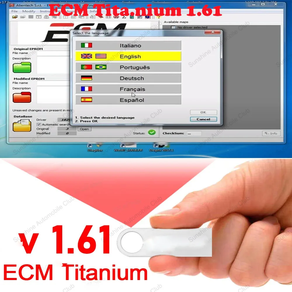 2024 Hot Repair Softwre ECM TITANIUM 1.61 With 26000 + Driver ECM 18259+ Drivers for ecu tool Send link or CD or USB windows 10