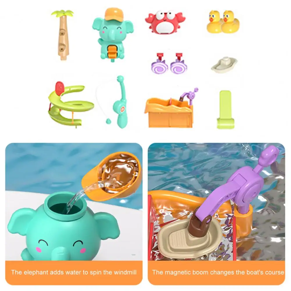 Educational Water Play Toy for Children Kids Kitchen Sink Toy Set with Water Slide Track Magnetic Fishing for Toddlers for Kids